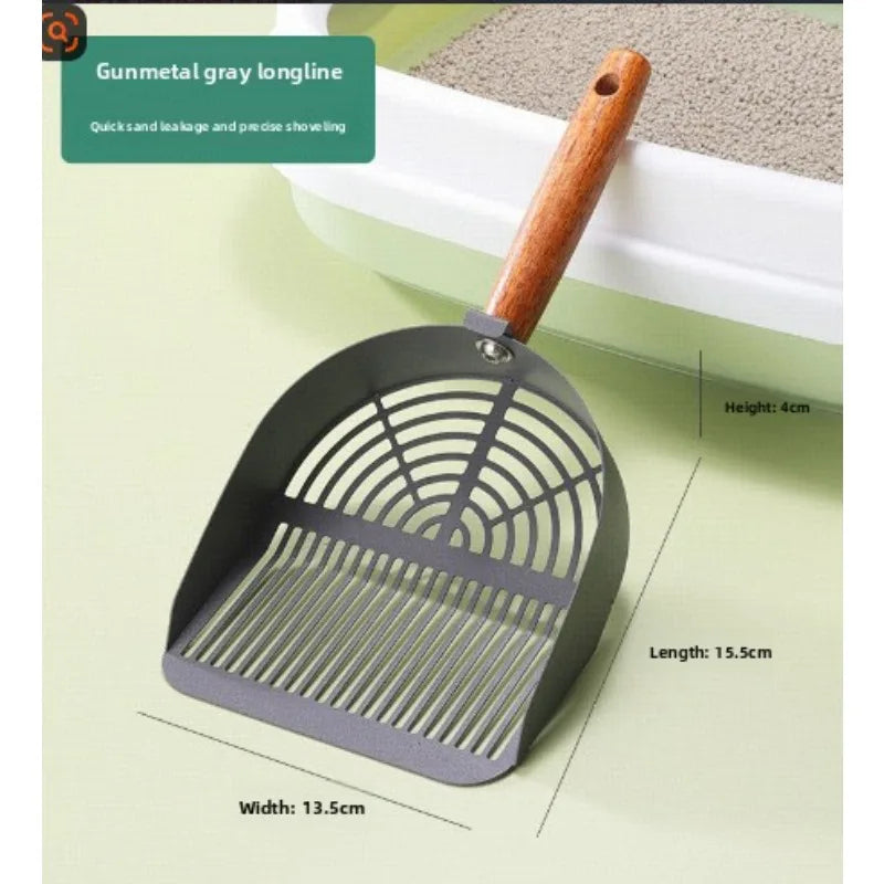 Extra Large Stainless Steel Cat Litter Scoop Fine Hole Design for Easy Clumping Litter Cleaning