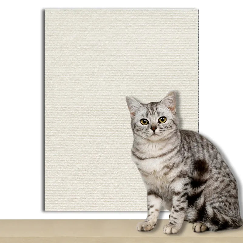 Self-adhesive Cat Scratcher Sofa Protector Cats Scratcher Pad Board Protection Trimmable Carpet DIY Cat Scratch Mat