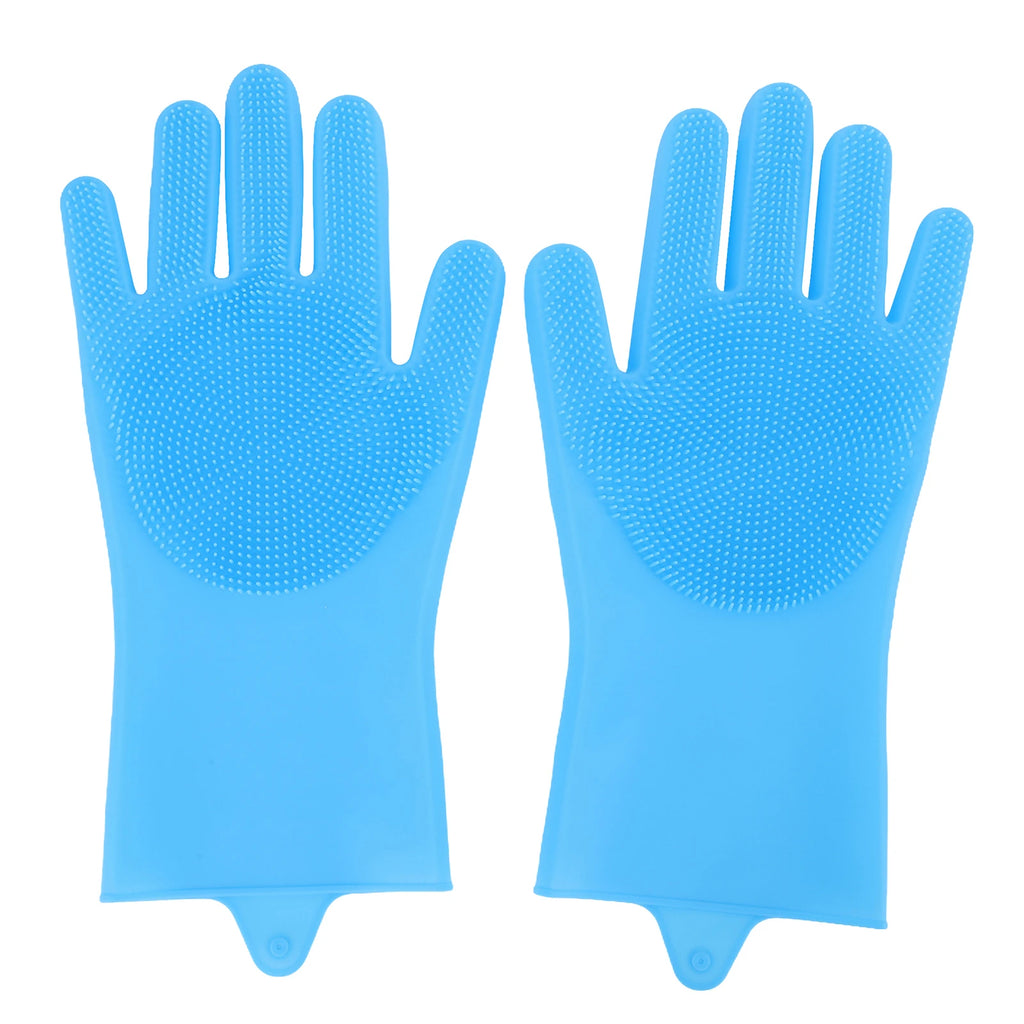 6PCS Pet Grooming Kit Silicone Dog Washing Gloves Dog Bath Gloves Pet Grooming Gloves for Dog Cat Bathing Massaging & Grooming
