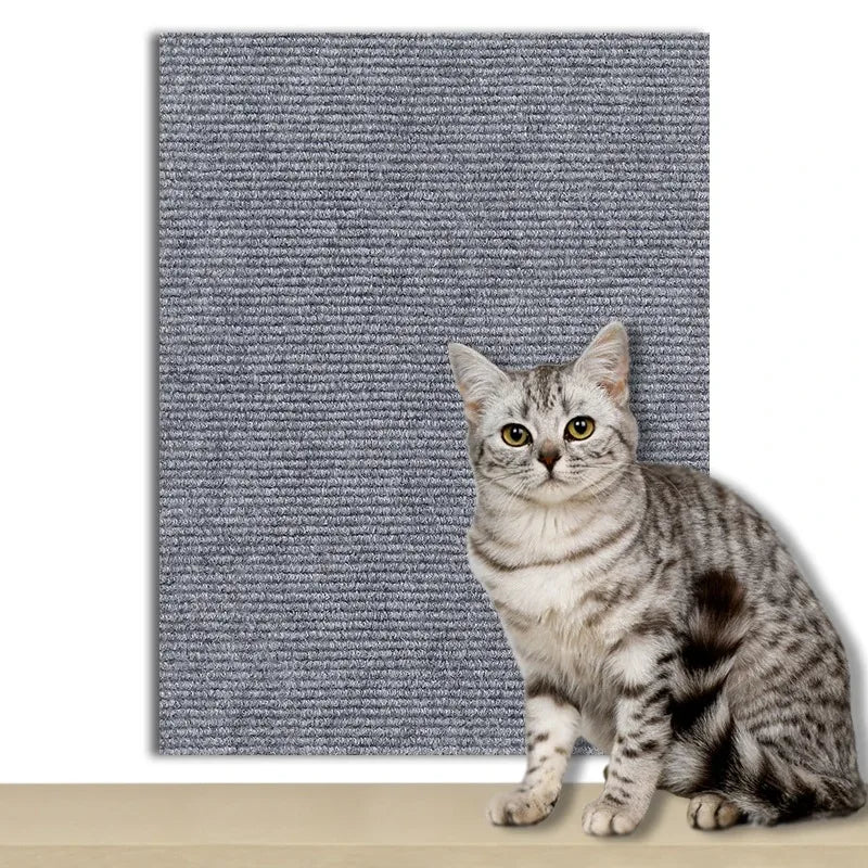 Self-adhesive Cat Scratcher Sofa Protector Cats Scratcher Pad Board Protection Trimmable Carpet DIY Cat Scratch Mat