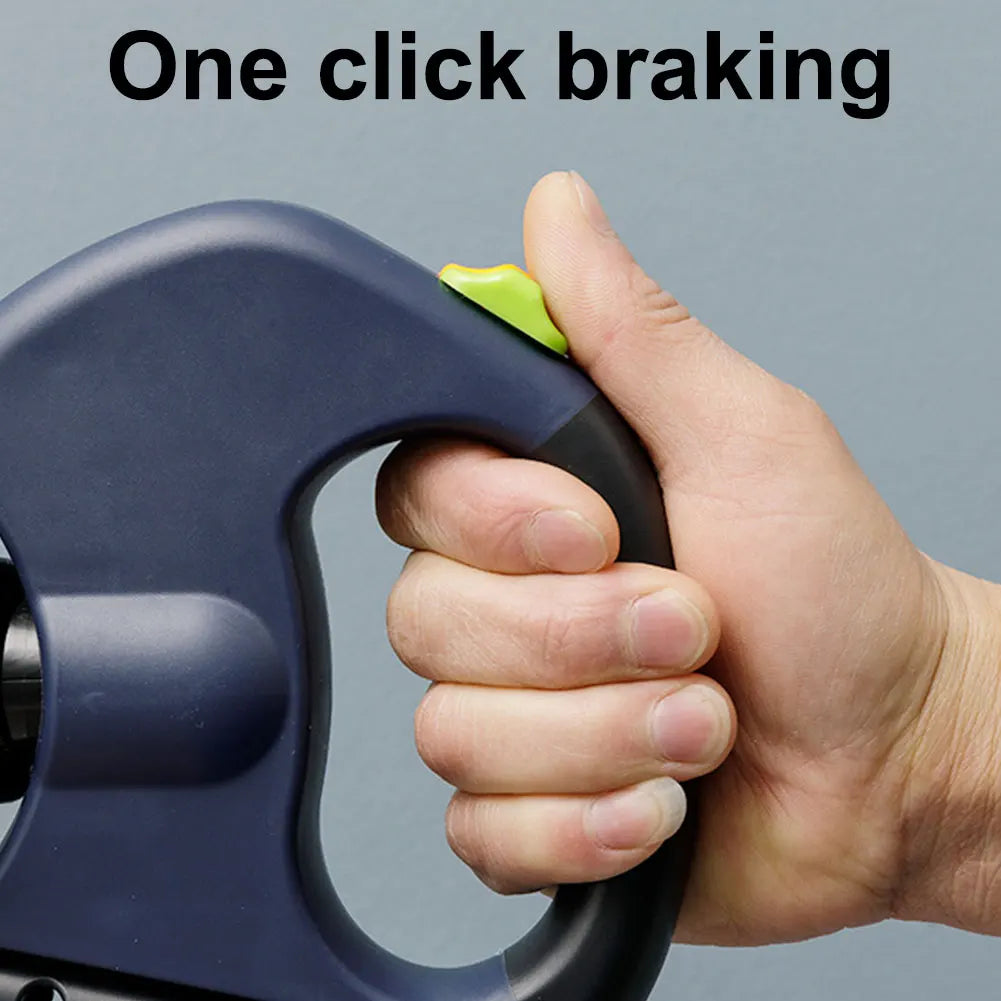 Double Headed Dog Leash Traction Rope with LED Light Dog Walking Leash Retractable Dog Leash for Small Medium Dogs