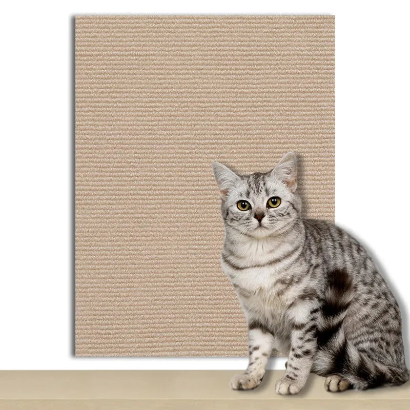 Self-adhesive Cat Scratcher Sofa Protector Cats Scratcher Pad Board Protection Trimmable Carpet DIY Cat Scratch Mat