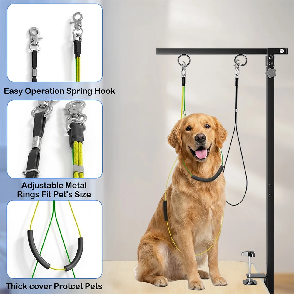 Dog Grooming Arm Clamp Dog Grooming With Height Adjustable Fixed Dog Beauty Stand,for Small Medium Dog Pet Nail Clipping Haircut