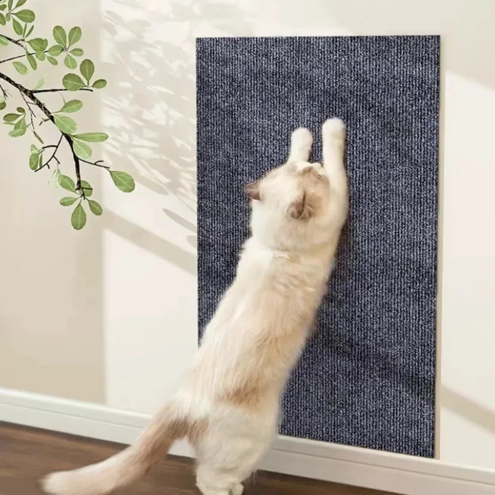 Self-adhesive Cat Scratcher Sofa Protector Cats Scratcher Pad Board Protection Trimmable Carpet DIY Cat Scratch Mat