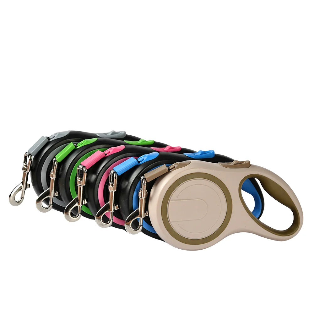 Dog Leash Retractable Roulette Collar for Small Big Dogs Accessories Adjustable Walking Hiking French Bulldog Rope