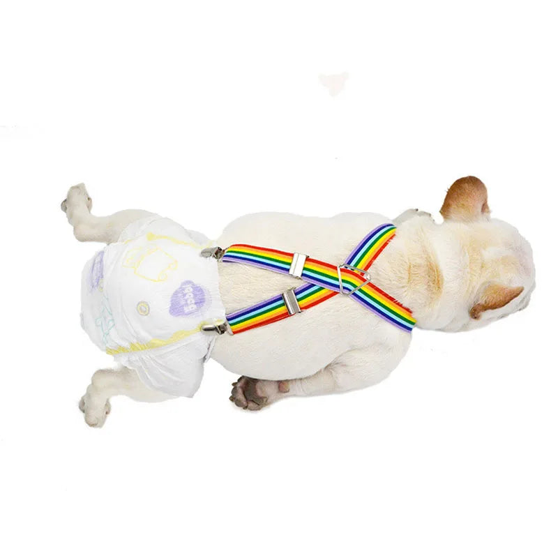 Dog Diaper Suspenders Adjustable Harness Doggie Diapers Suspenders Female Belly Bands for All Dogs Pet Pant Skirt Clothes Keeper