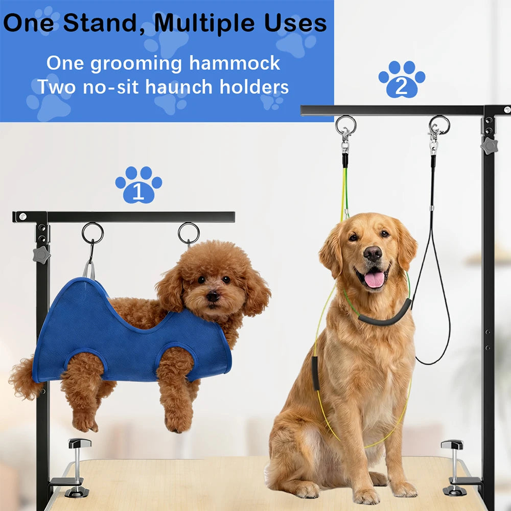 Dog Grooming Arm Clamp Dog Grooming With Height Adjustable Fixed Dog Beauty Stand,for Small Medium Dog Pet Nail Clipping Haircut