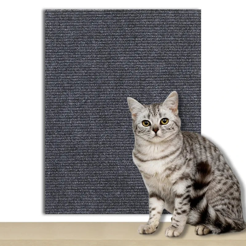 Self-adhesive Cat Scratcher Sofa Protector Cats Scratcher Pad Board Protection Trimmable Carpet DIY Cat Scratch Mat