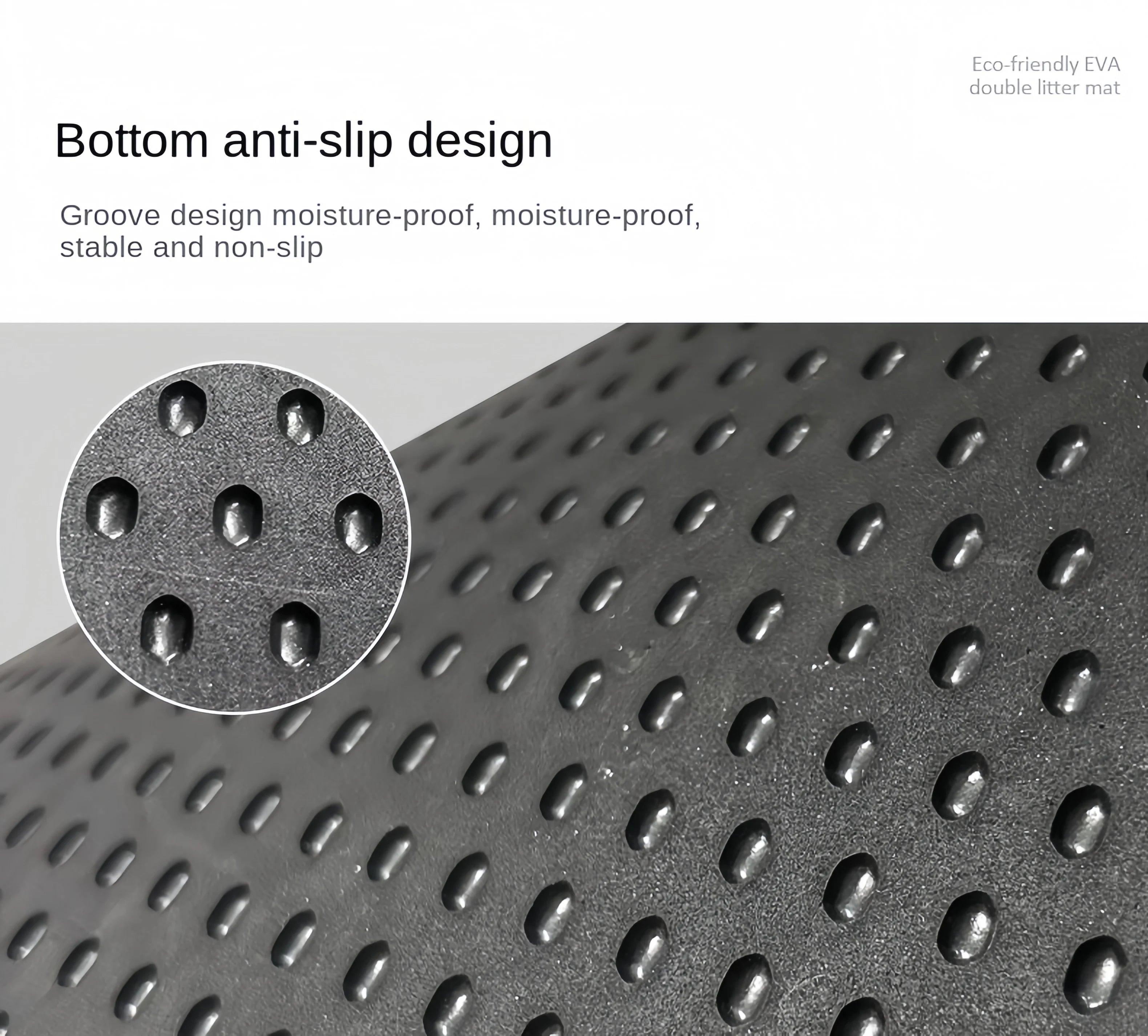 Tapis de Litière pour Chat Grande Taille – Double Couche Imperméable et Antidérapant