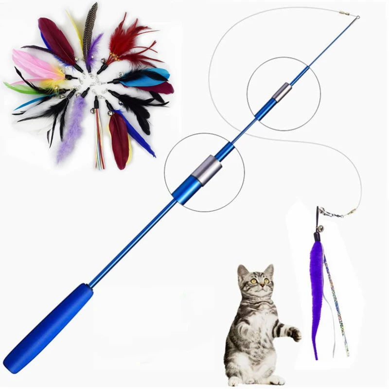 Telescopic Cat Fishing Wand Toy